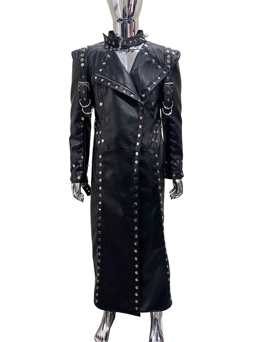 Men'S Fashion X - Mauroicardi automne Cool Long noir Faux