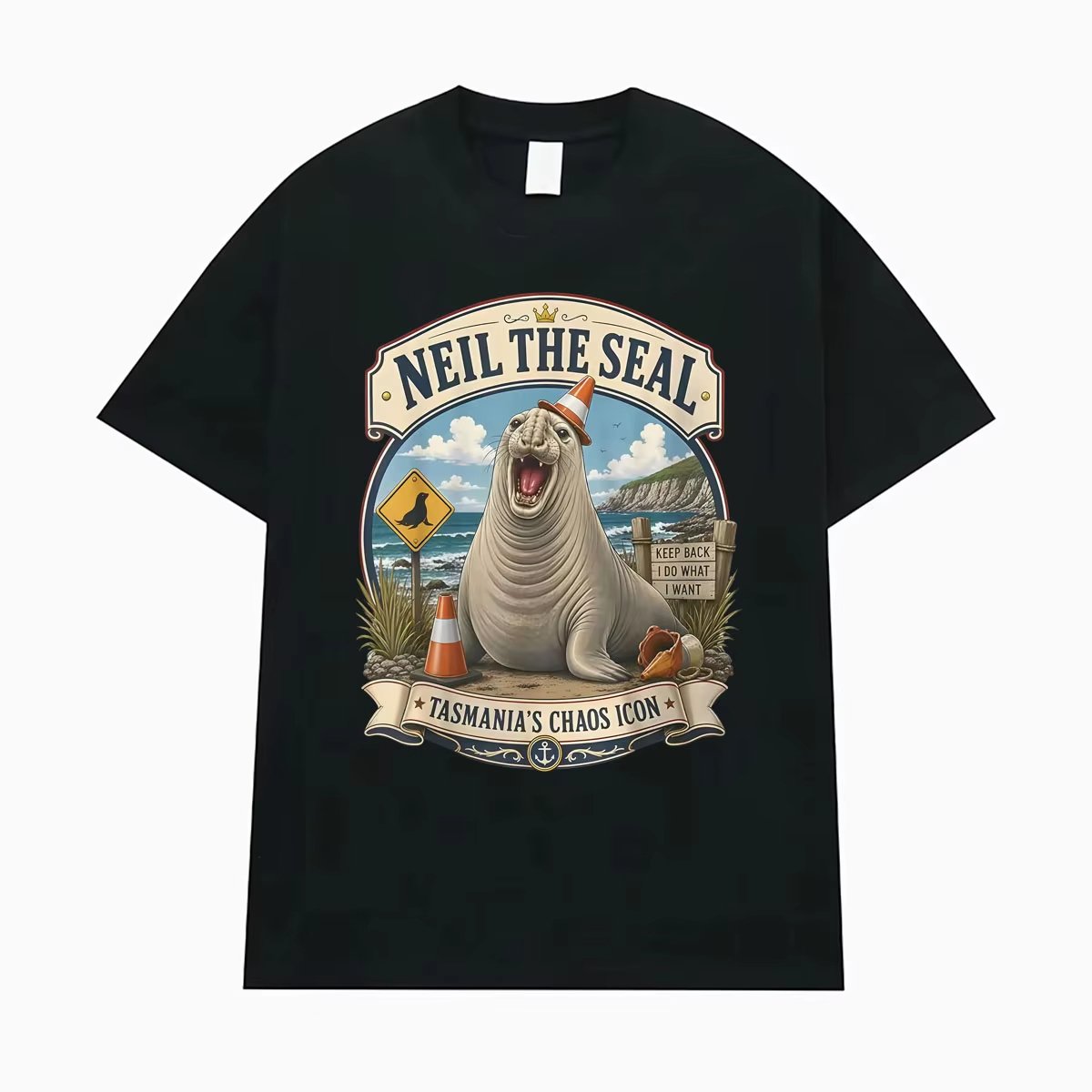 Men'S Fashion T Shirts - Neil The Seal Become Ungovernable Meme