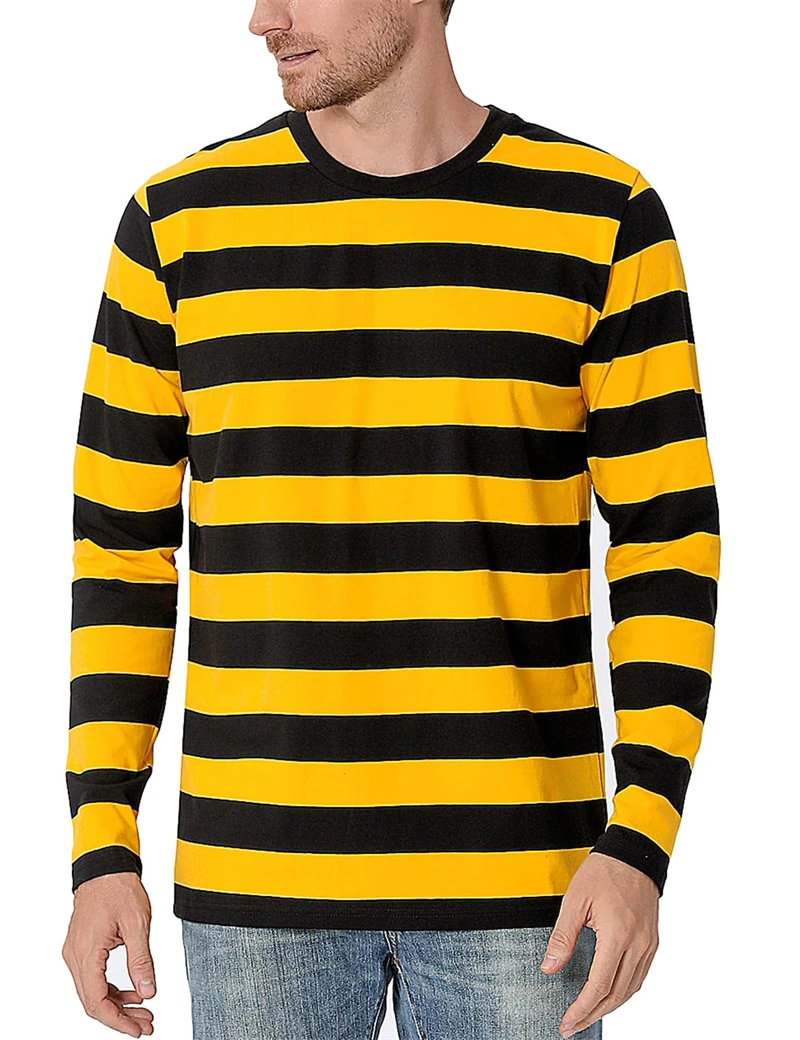Mens Fashion Clothes - T-shirt à manches longues pour homme,