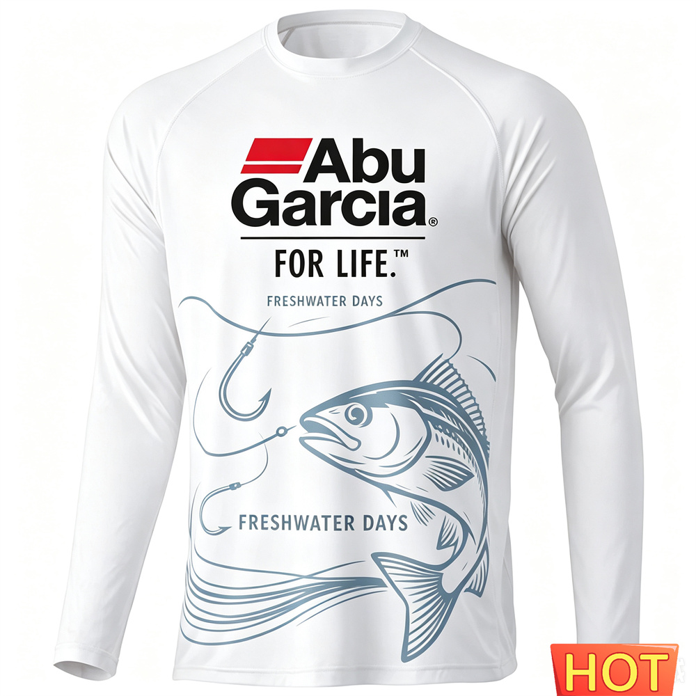 Men'S Fashion T Shirts - T-shirt de pêche à manches longues