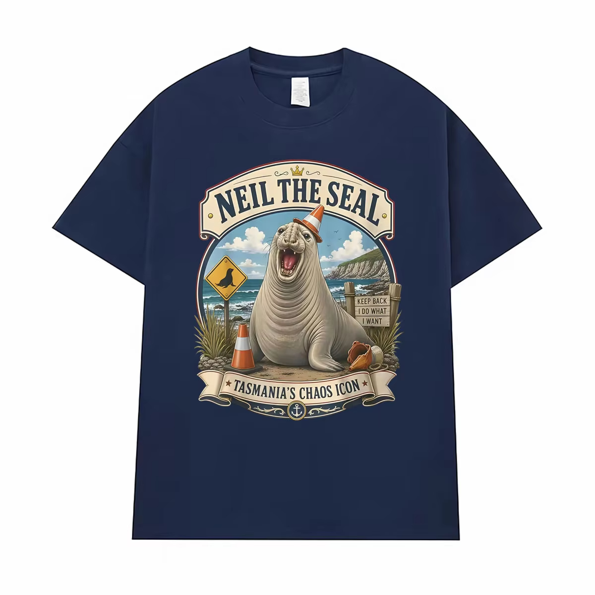 Neil The Seal Become Ungoverna - Men'S Fashion T Shirts avis et prix