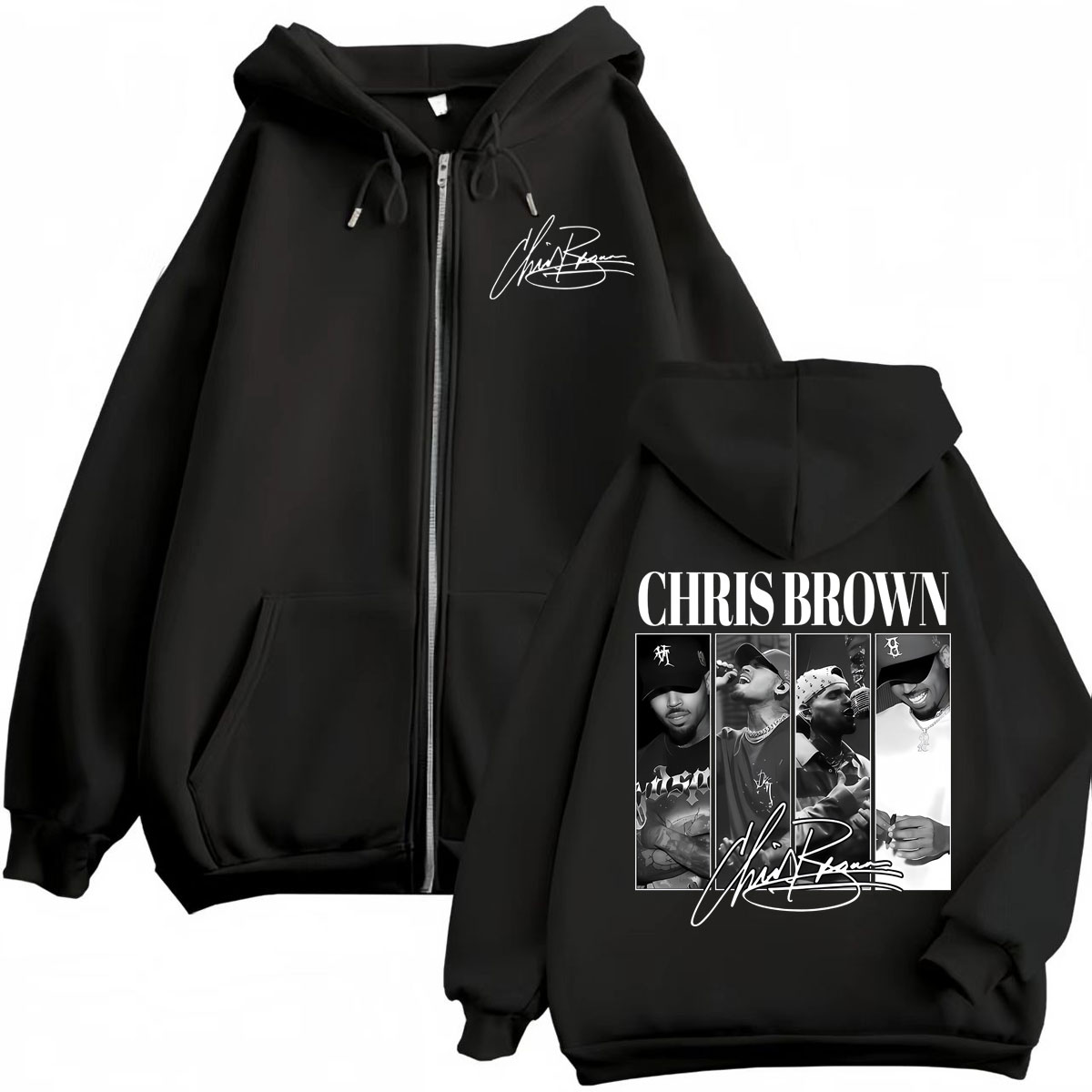 Sweat-shirt à capuche avec fer - Mens Fashion Zip Up Hoodies avis et prix