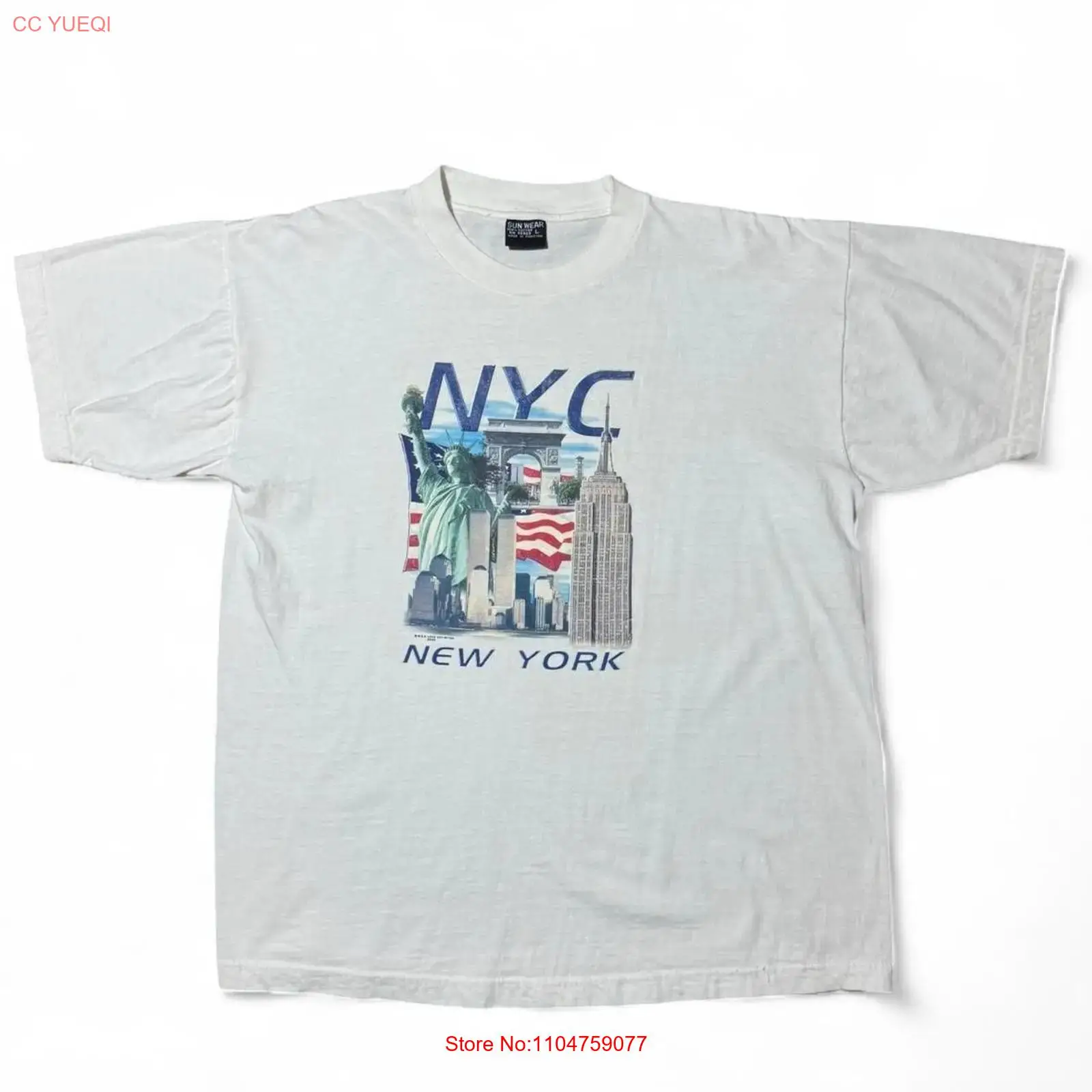 T-shirt vintage Y2K Souvenir d - Men'S Fashion New York avis et prix